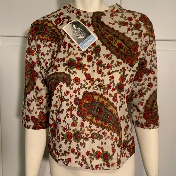 NWT Vintage Ship’n Shore Pack-It Blouse - Picture 1 of 4